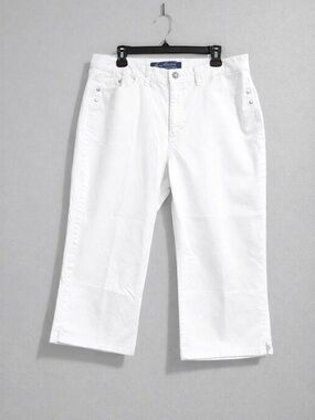 Gloria Vanderbilt White Cropped Capris